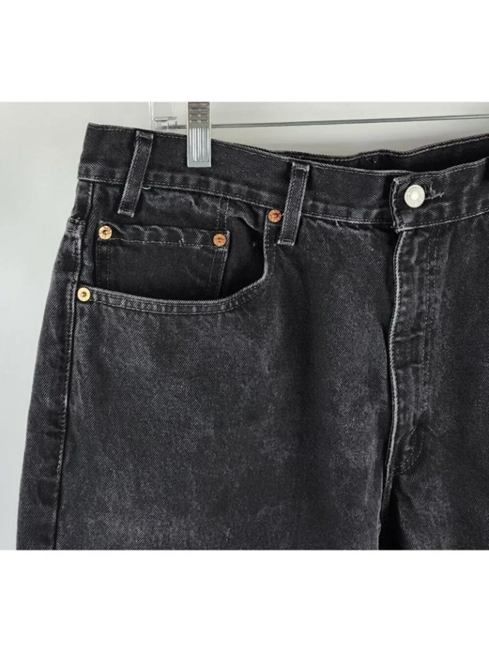 Levis 550 Jeans Mens 38x29 Black Y2K Vintage 90s Baggy Relaxed Fit Denim